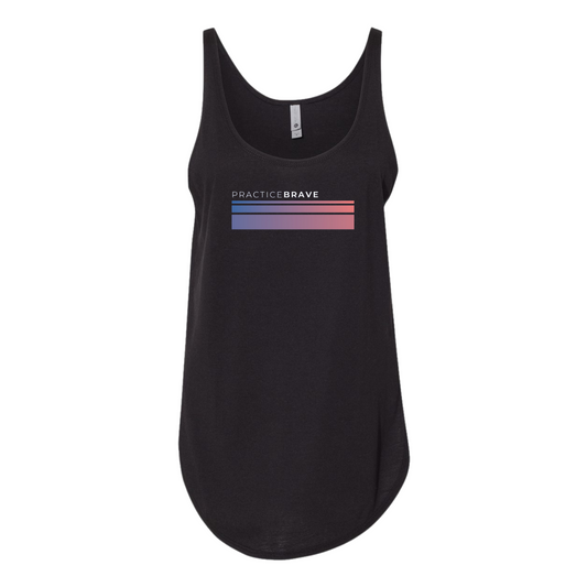 Practice Brave Next Level Women's Festival Tank with Fade Logo