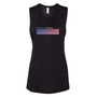 Practice Brave BELLA + CANVAS Women's Flowy Scoop Muscle Tank with Fade Logo