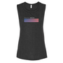 Practice Brave BELLA + CANVAS Women's Flowy Scoop Muscle Tank with Fade Logo