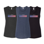 Practice Brave BELLA + CANVAS Women's Flowy Scoop Muscle Tank with Fade Logo