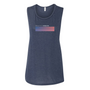 Practice Brave BELLA + CANVAS Women's Flowy Scoop Muscle Tank with Fade Logo