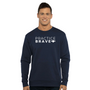 Practice Brave Next Level Unisex Santa Cruz Pocket Crewneck Sweatshirt with Logo
