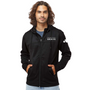 Practice Brave Independent Trading Co. Poly-Tech Full-Zip Hooded Sweatshirt with PB Logo Front and Shield Logo Left Sleeve