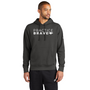 Practice Brave Nike Club Fleece Sleeve Swoosh Pullover Hoodie with Logo