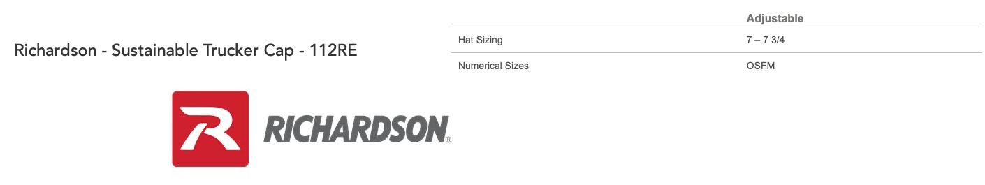 Green Diamond Richardson Recycled Trucker Cap with Embroidered Logo