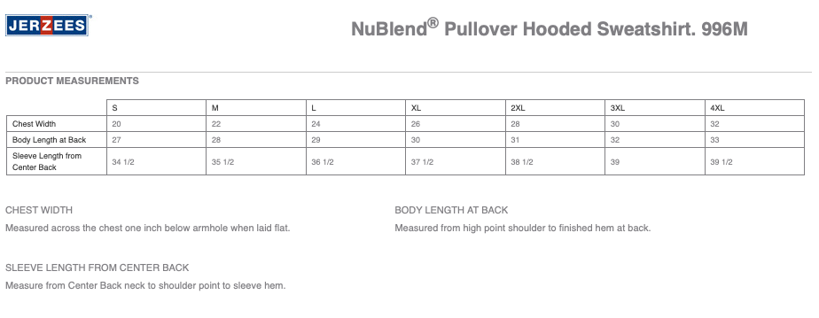 CrossFit JERZEES NuBlend Pullover Hooded Sweatshirt with Logo