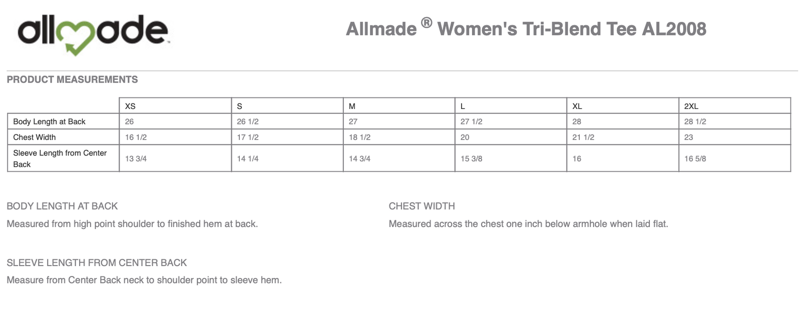 Women for Biden Allmade Relaxed Tri-Blend Tee with Screen Printed Logo