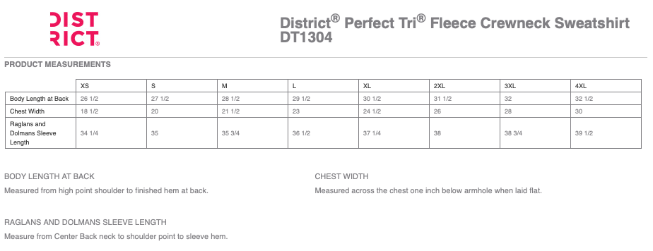 CrossFit District Perfect Tri Fleece Crewneck Sweatshirt with Logo