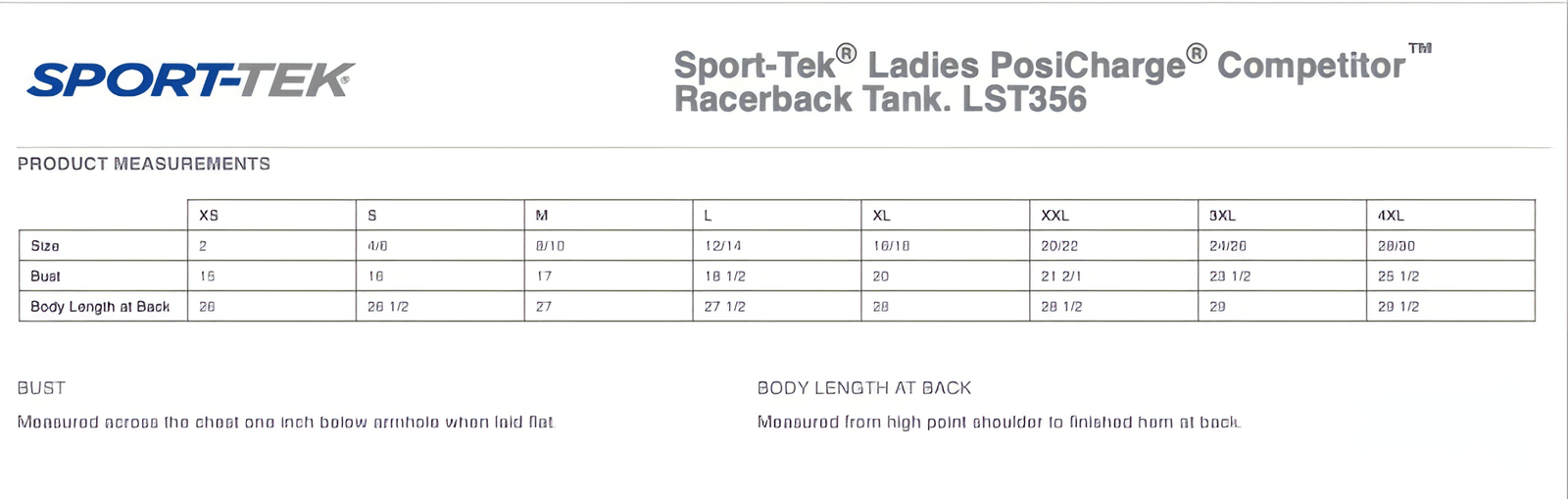 JLB Women's PosiCharge Competitor Racerback Tank with Screen Printed Horizontal JLB Logo
