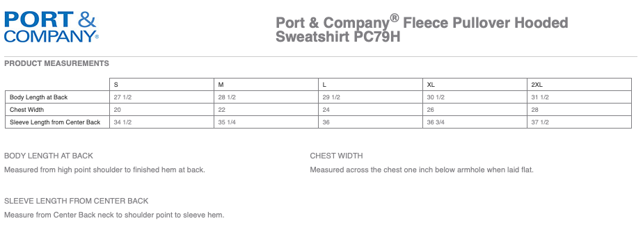 CrossFit Port & Company Fleece Pullover Hooded Sweatshirt with Logo