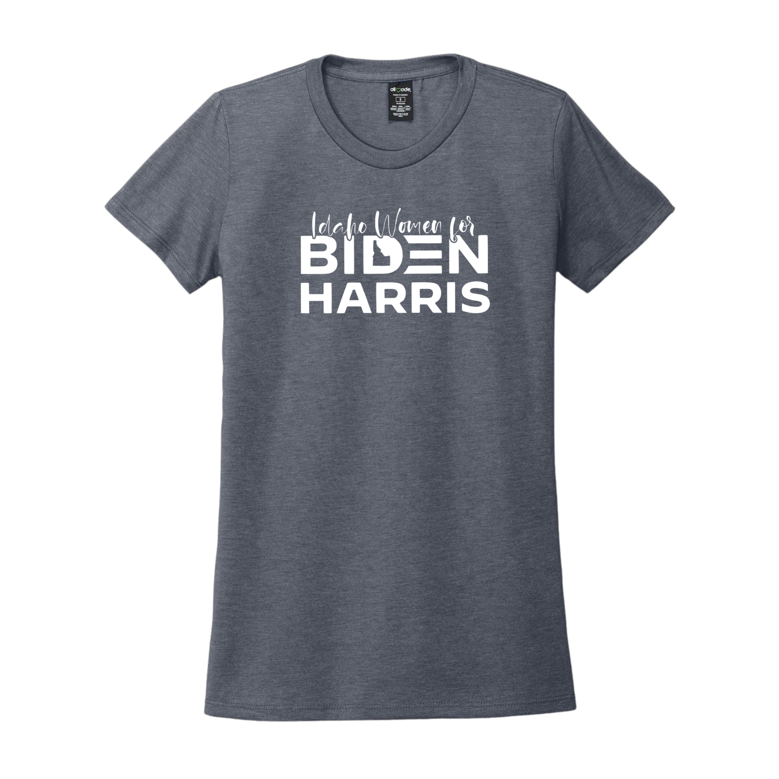 Women for Biden Allmade Relaxed Tri-Blend Tee with Screen Printed Logo
