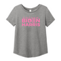 Women for Biden Allmade Women’s Relaxed Tri-Blend Scoop Neck Tee with Screen Printed Logo