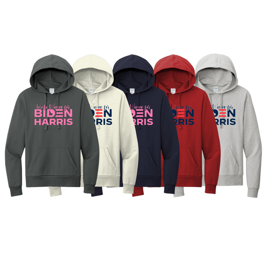 Women for Biden Allmade Unisex Organic French Terry Hoodie with Screen Printed Logo