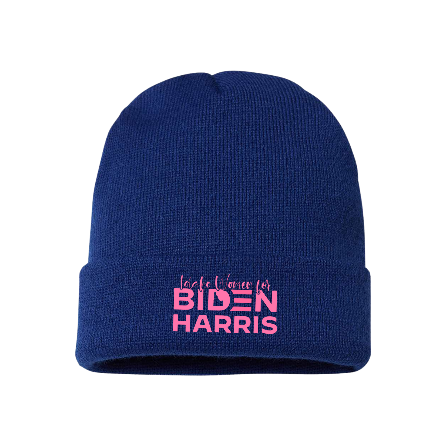 Women for Biden CAP AMERICA USA-Made 12" Cuffed Beanie with Embroidered Logo