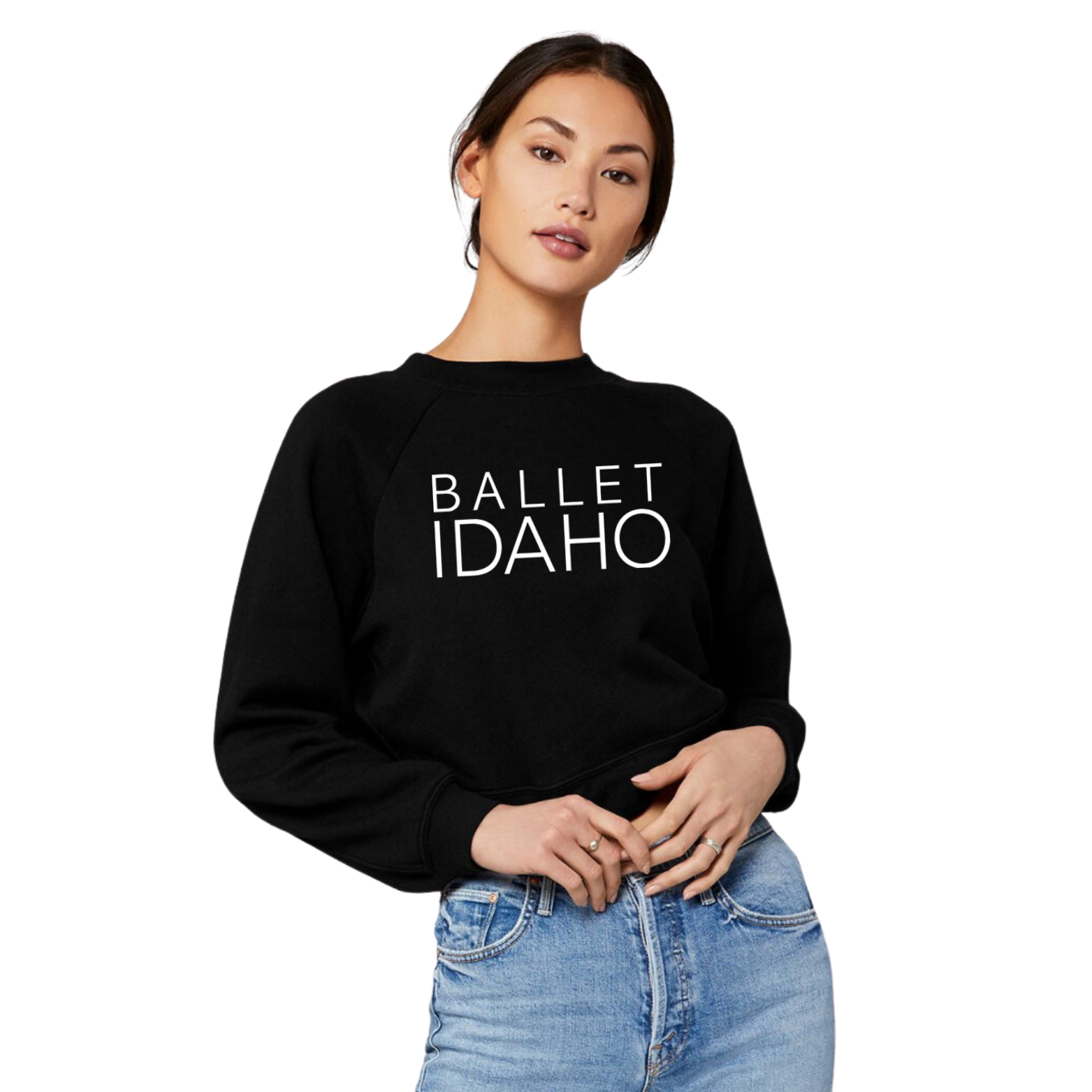 Ballet Idaho BELLA+CANVAS Women’s Raglan Pullover Fleece with Logo