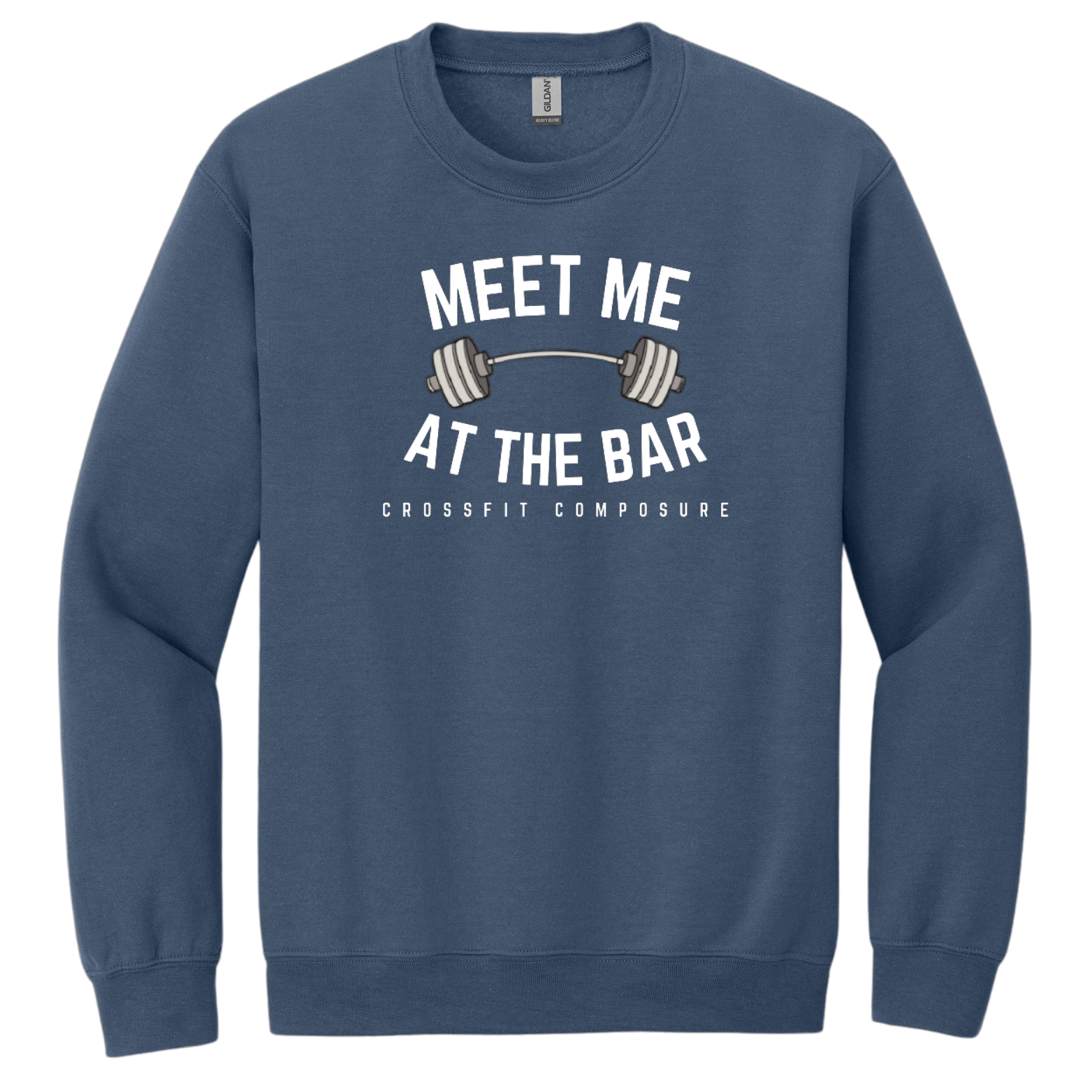 CrossFit Gildan Heavy Blend Crewneck Sweatshirt with Logo