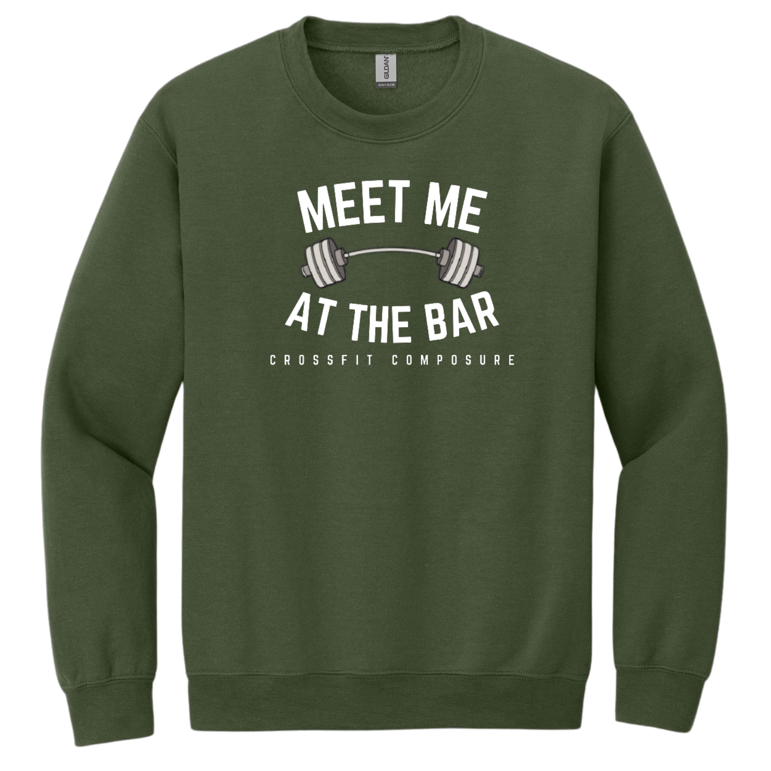 CrossFit Gildan Heavy Blend Crewneck Sweatshirt with Logo