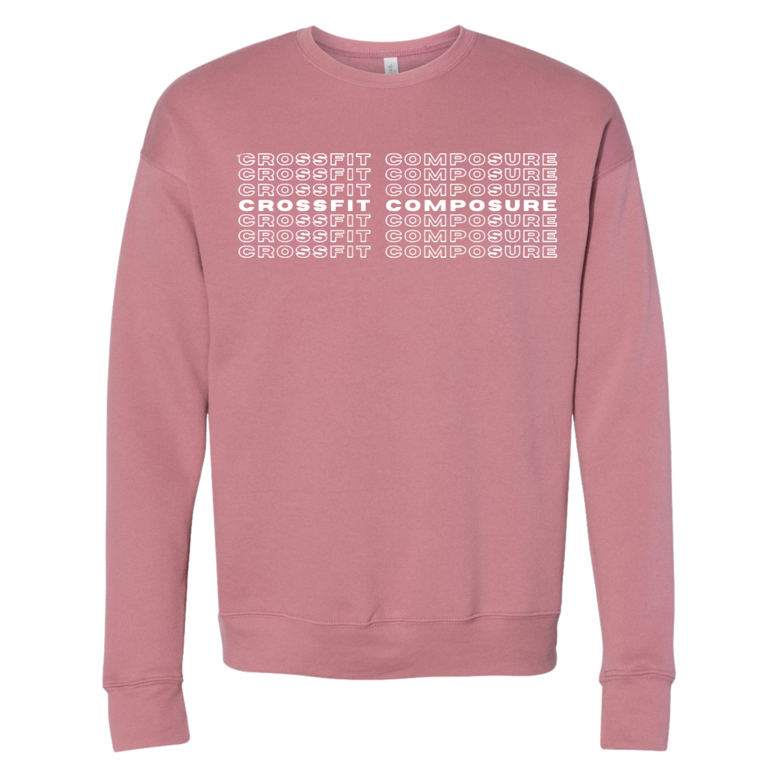 CrossFit BELLA+CANVAS Unisex Fleece Drop Shoulder Crewneck Sweatshirt with Logo