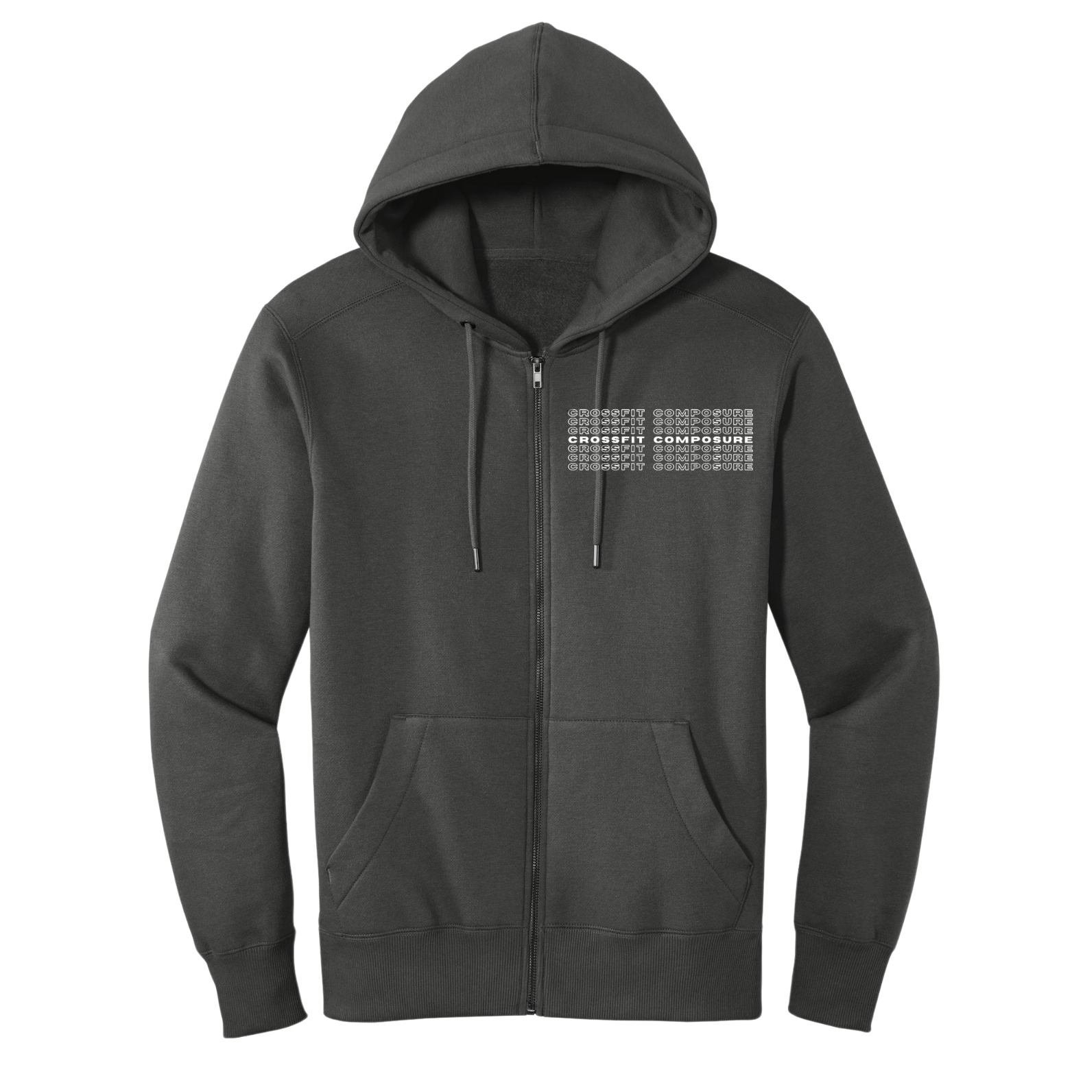 CrossFit District Perfect Weight Fleece Full-Zip Hoodie with Logo