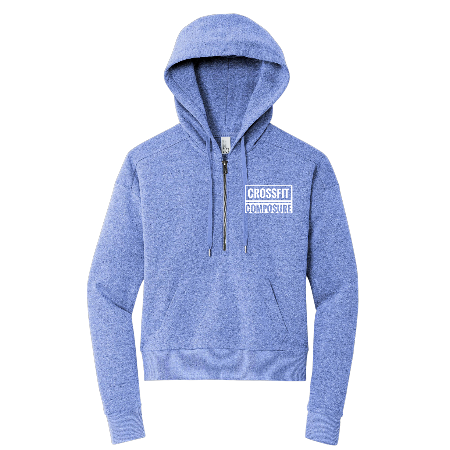 CrossFit District Women’s Perfect Tri Fleece 1/2-Zip Pullover with Logo