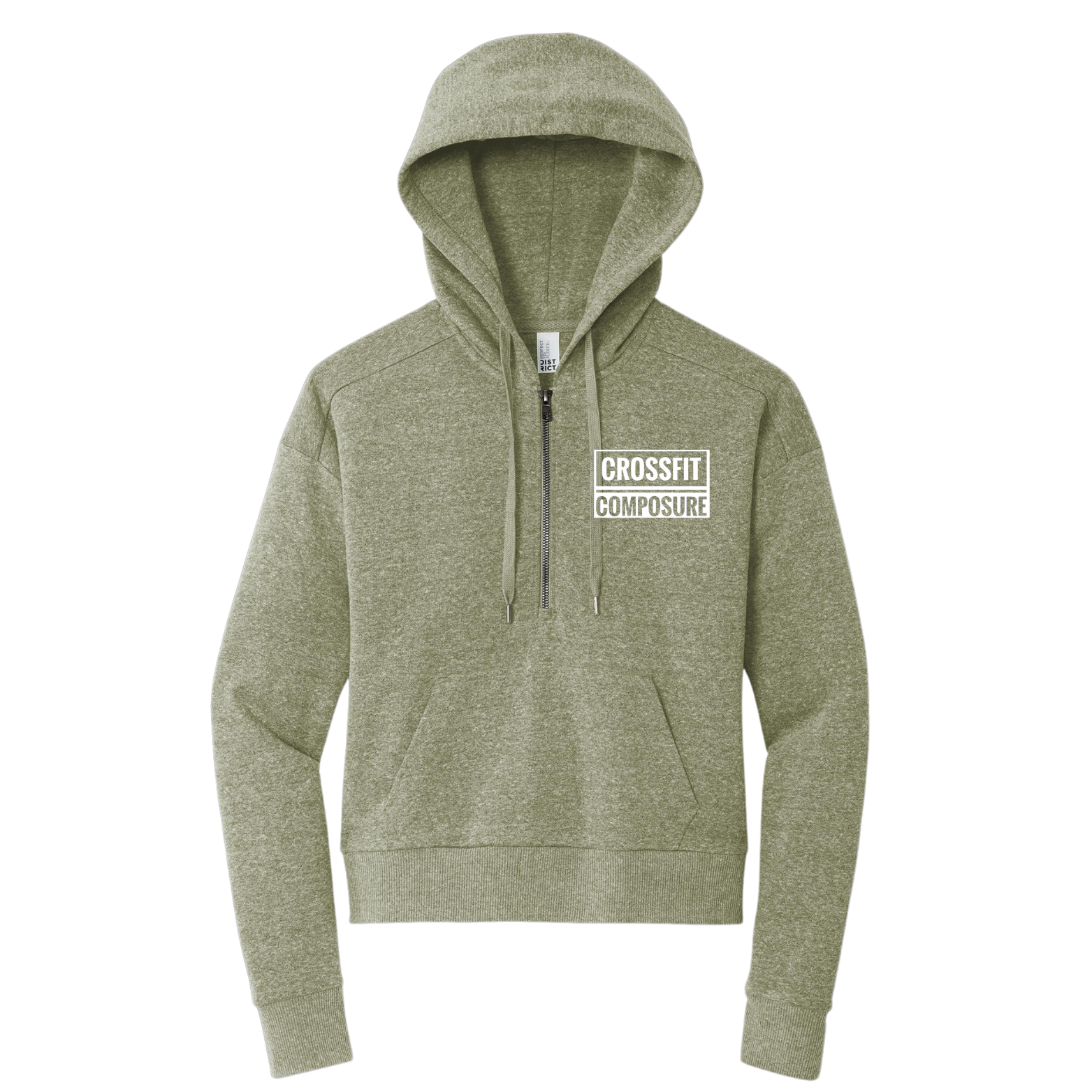 CrossFit District Women’s Perfect Tri Fleece 1/2-Zip Pullover with Logo