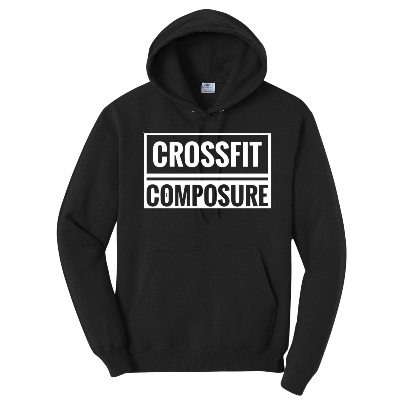 CrossFit Port & Company Fleece Pullover Hooded Sweatshirt with Logo