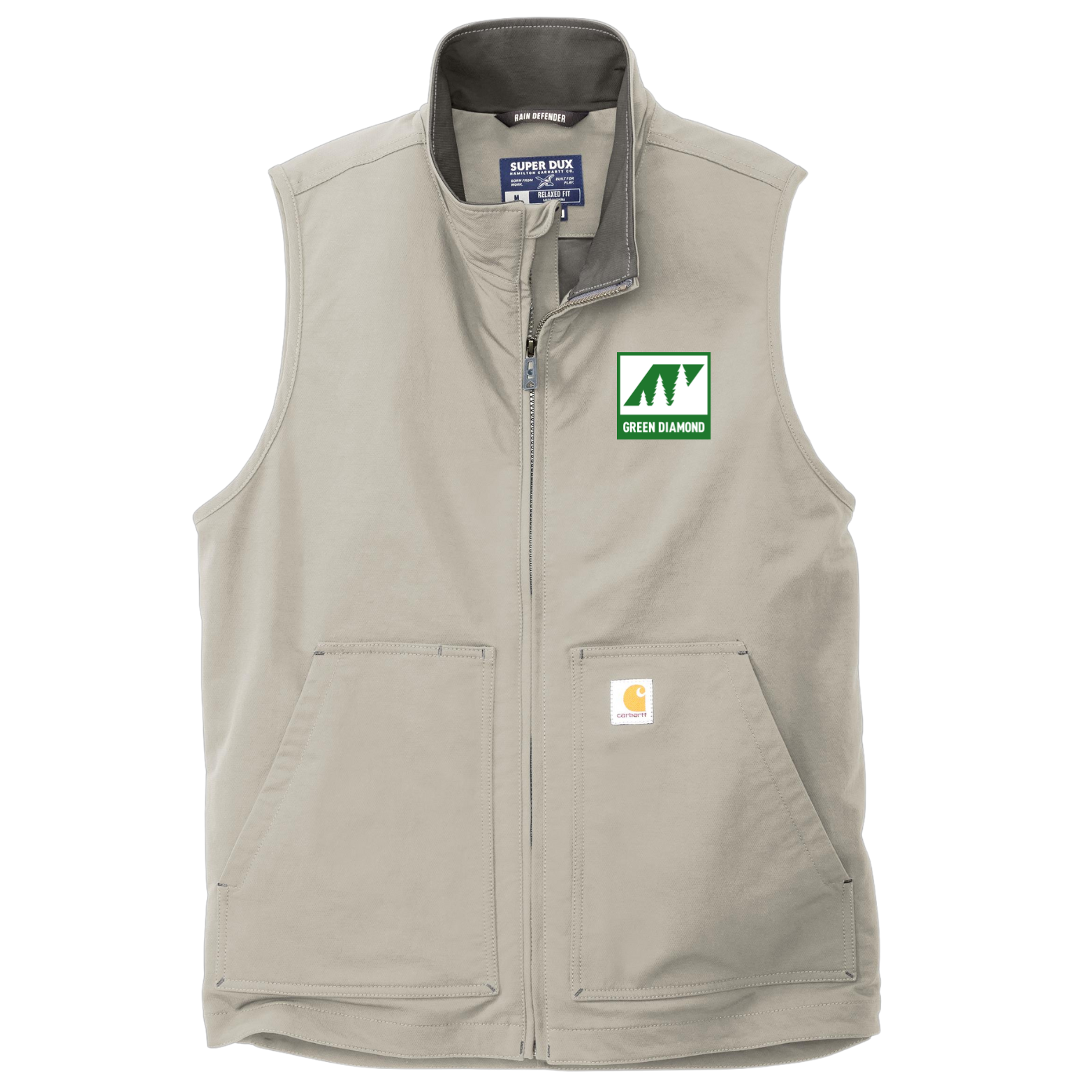 Green Diamond Carhartt Super Dux Soft Shell Vest with Embroidered Logo